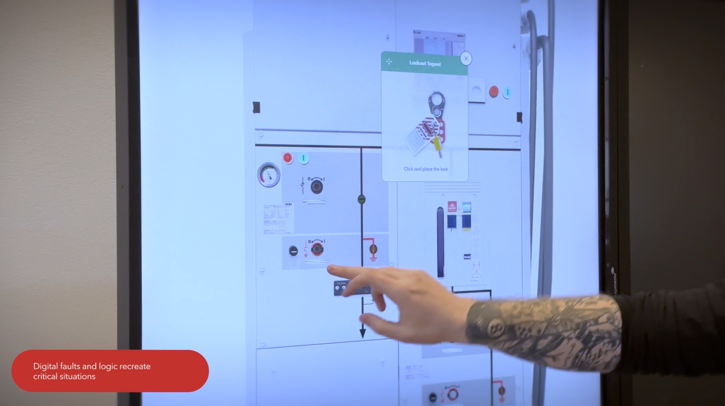 render of a digital switchgear simulator