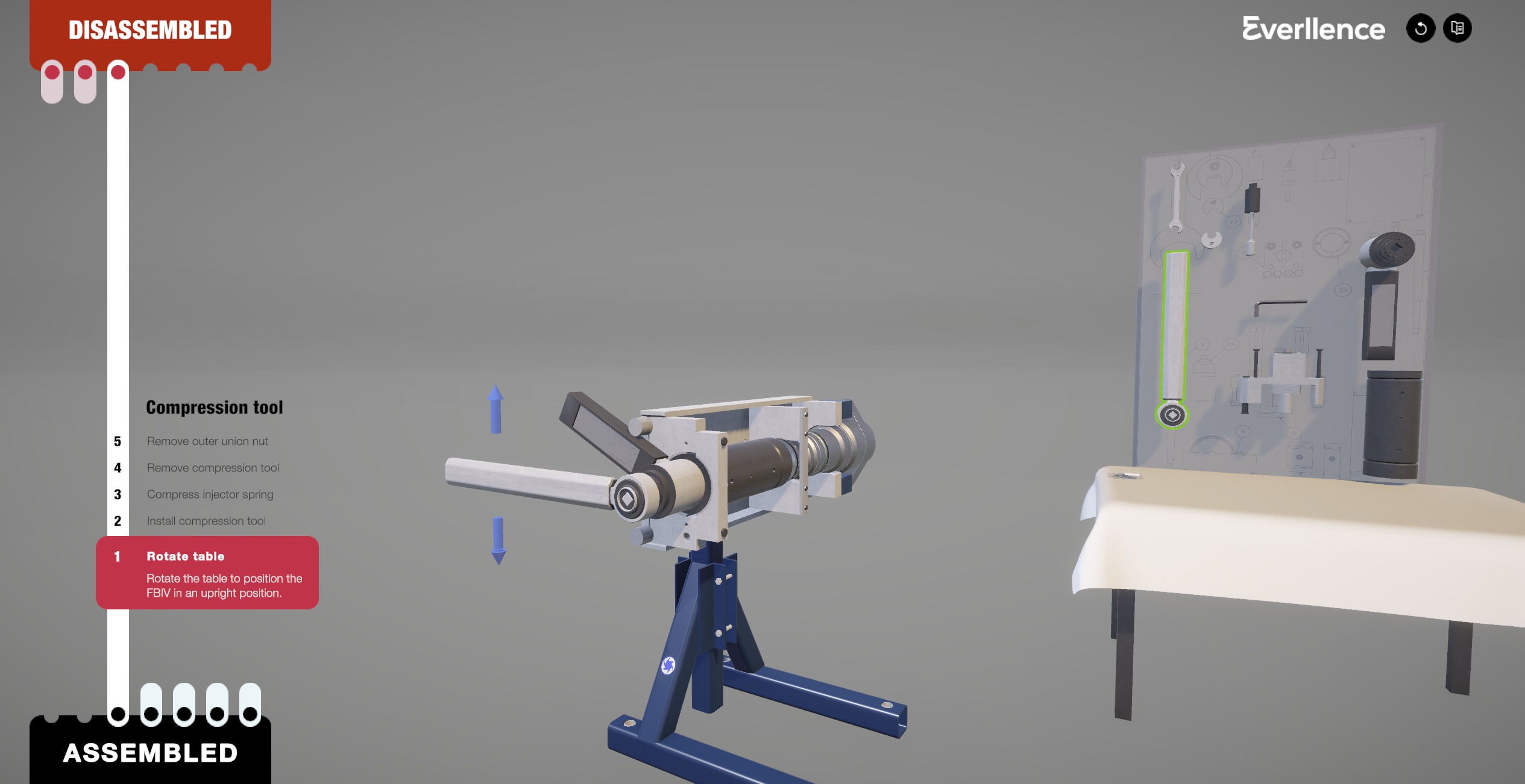 render of simulation traning