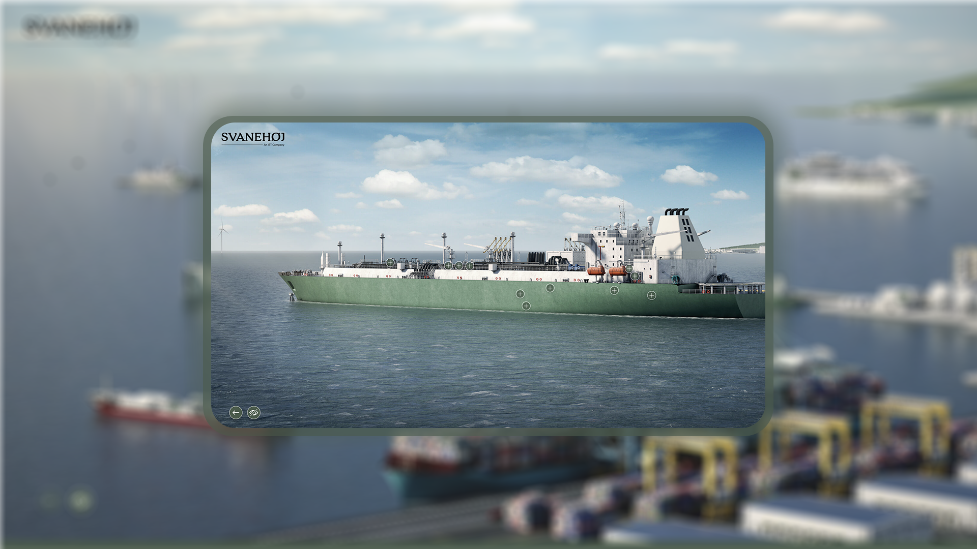 Render of Svanehøj's platform