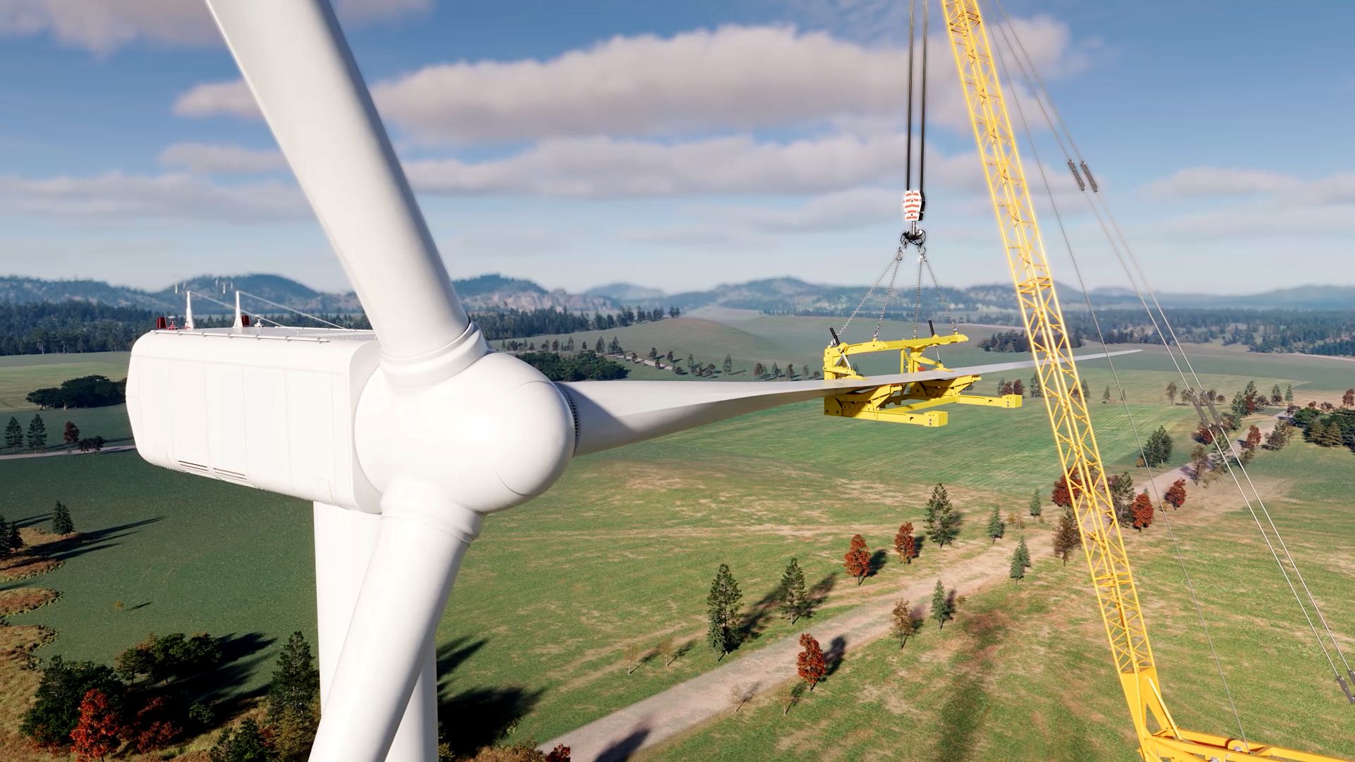 render of windturbine blade