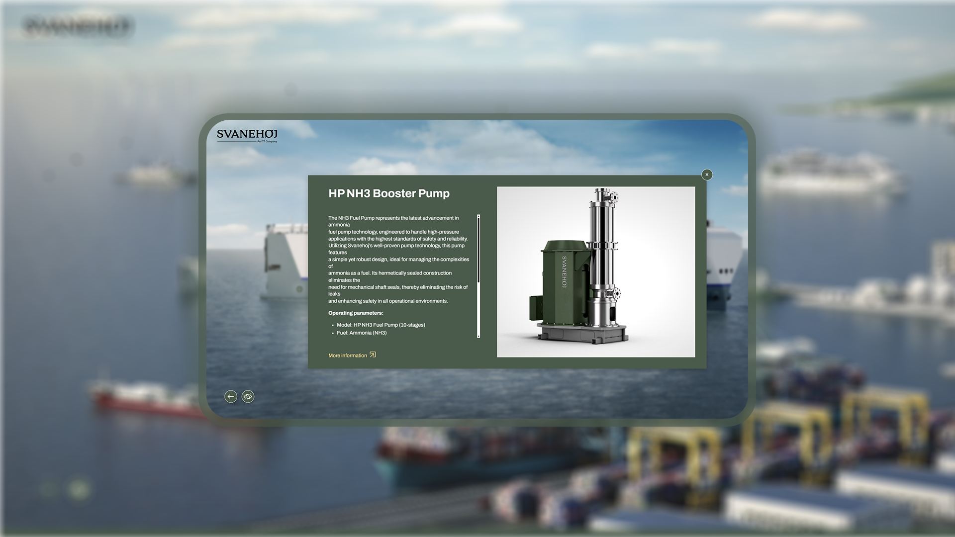 Render of Svanehøj's platform