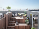 Rooftop garden 3D visualisation