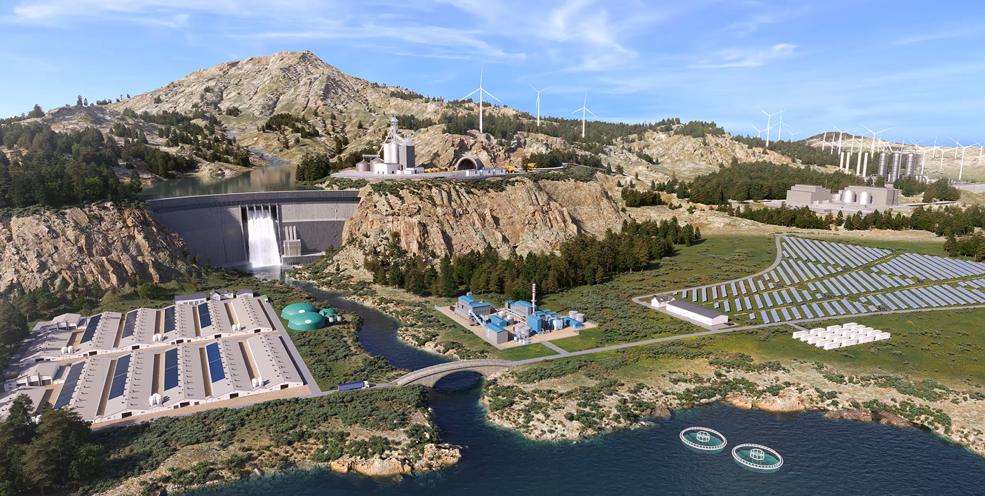 digital interface showing a 3D simulation environment